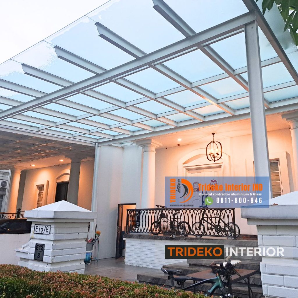 Kanopi kaca carport