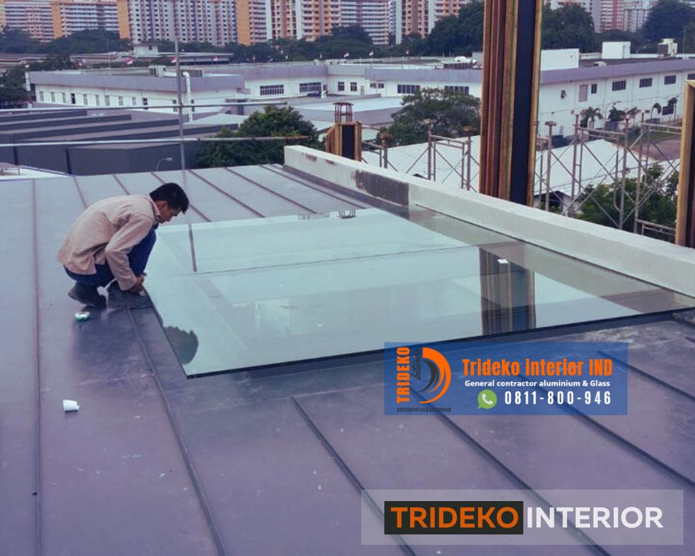 Kanopi Kaca Laminated Tempered