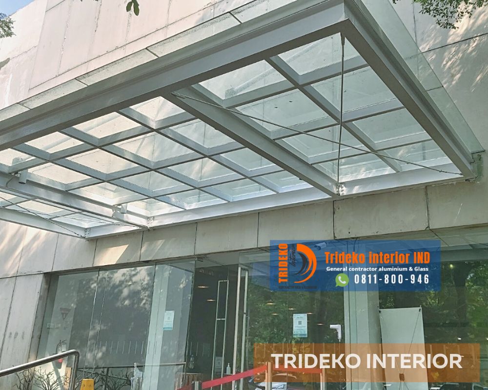 Kanopi Kaca Untuk Teras Depan