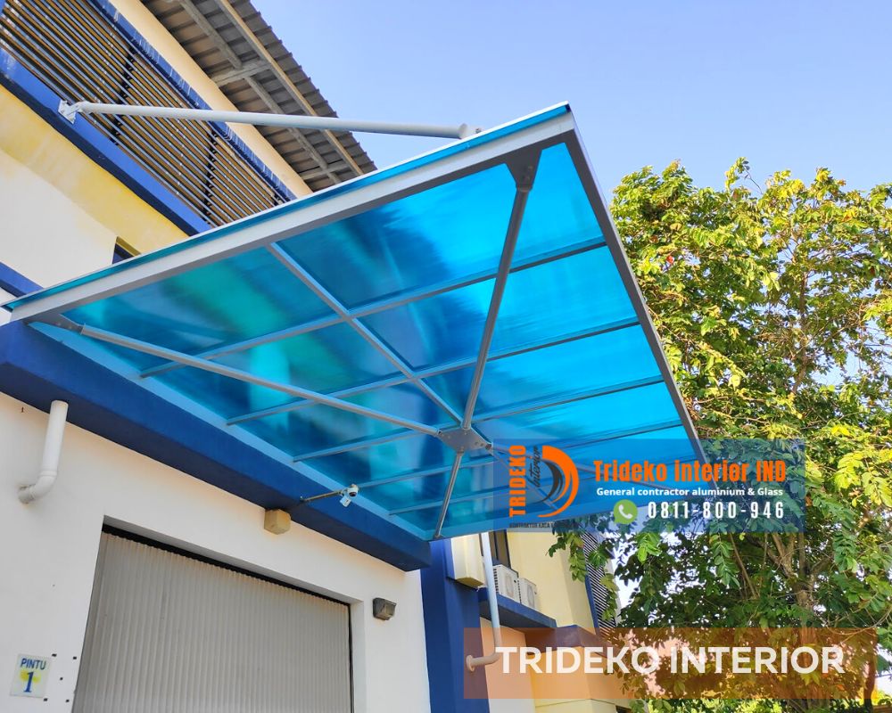 Kanopi Kaca untuk Teras Depan: Inspirasi Desain Elegan + Tips Anti Bocor Kanopi Kaca Untuk Teras Depan