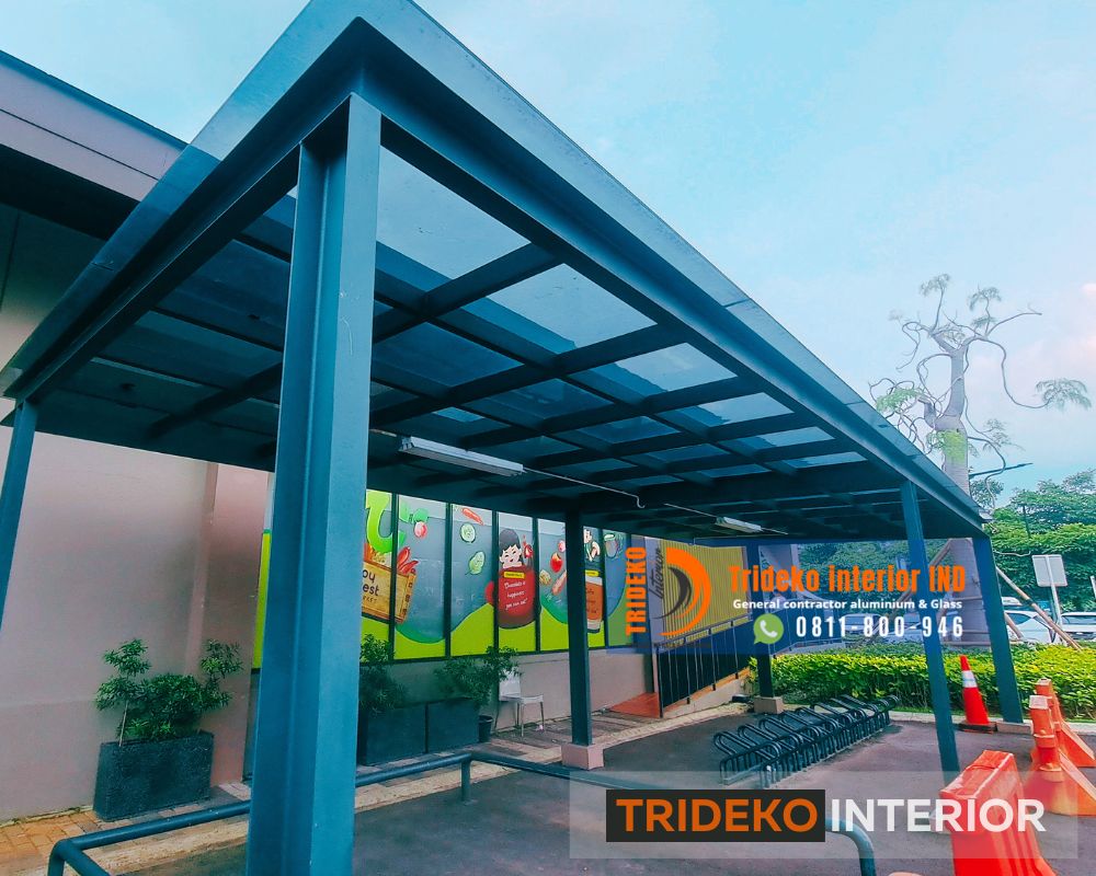 Jasa Pasang Kanopi Kaca Minimalis Modern Pasang Kanopi Kaca Minimalis Modern